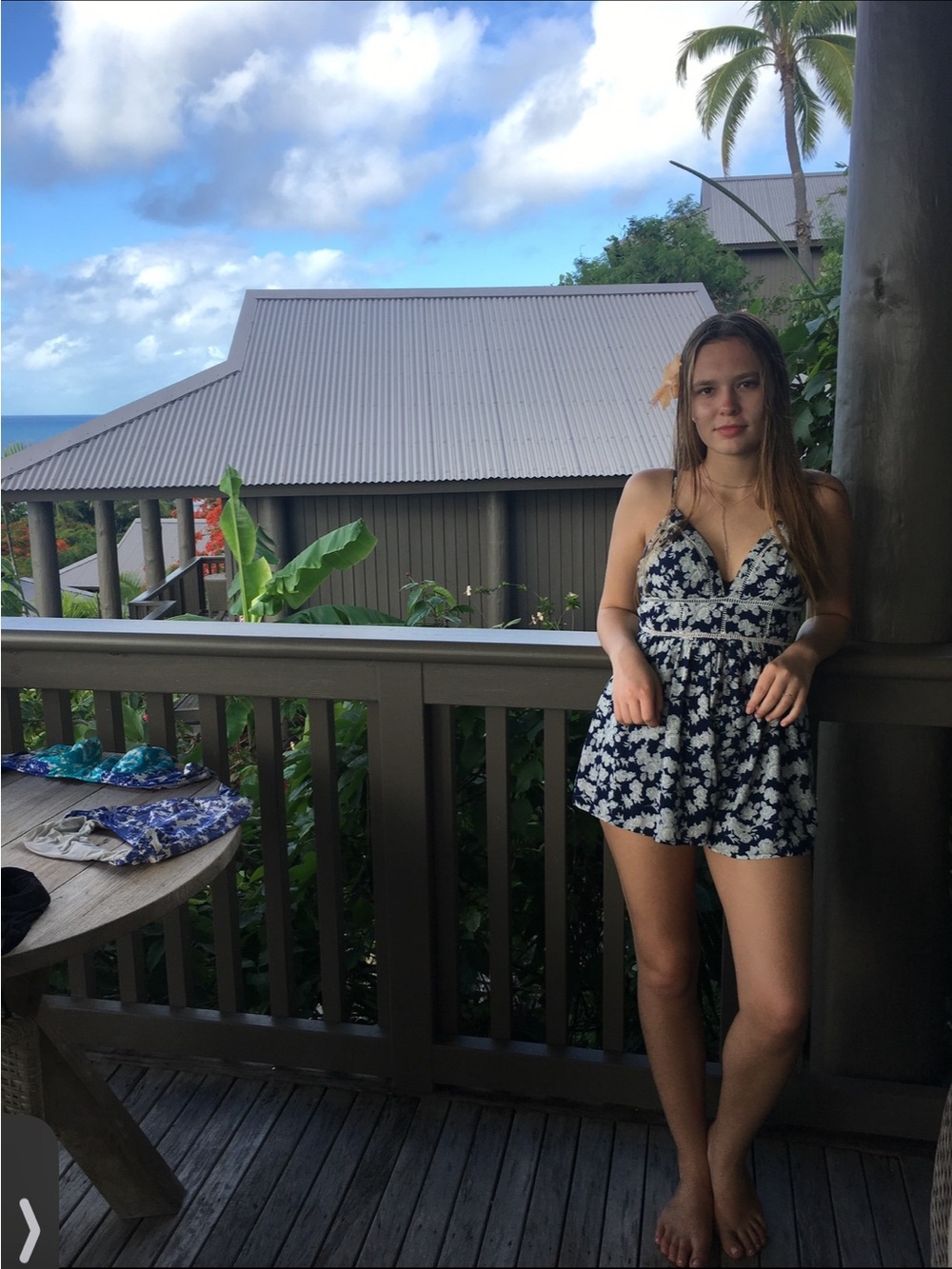 Navy Floral V-Neck Romper with Adjustable Straps
